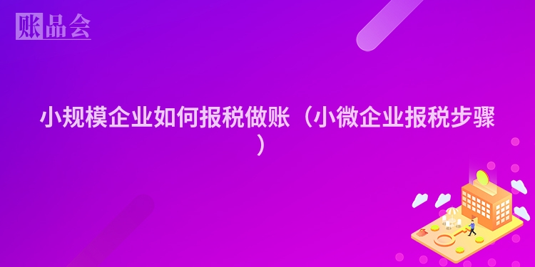 小规模企业如何报税做账（小微企业报税步骤）