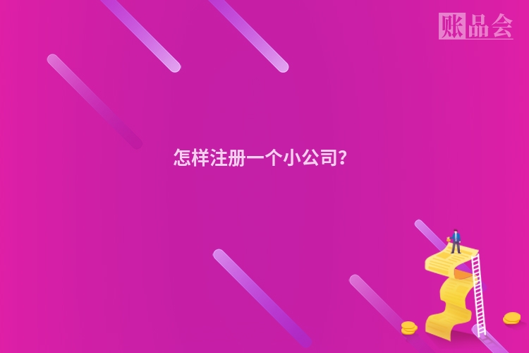 怎样注册一个小公司?