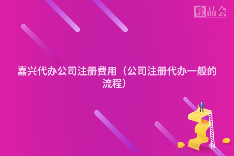 嘉兴代办公司注册费用(公司注册代办一般的流程)