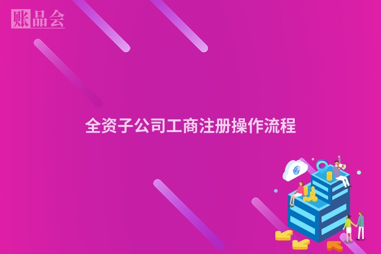 全资子公司工商注册操作流程